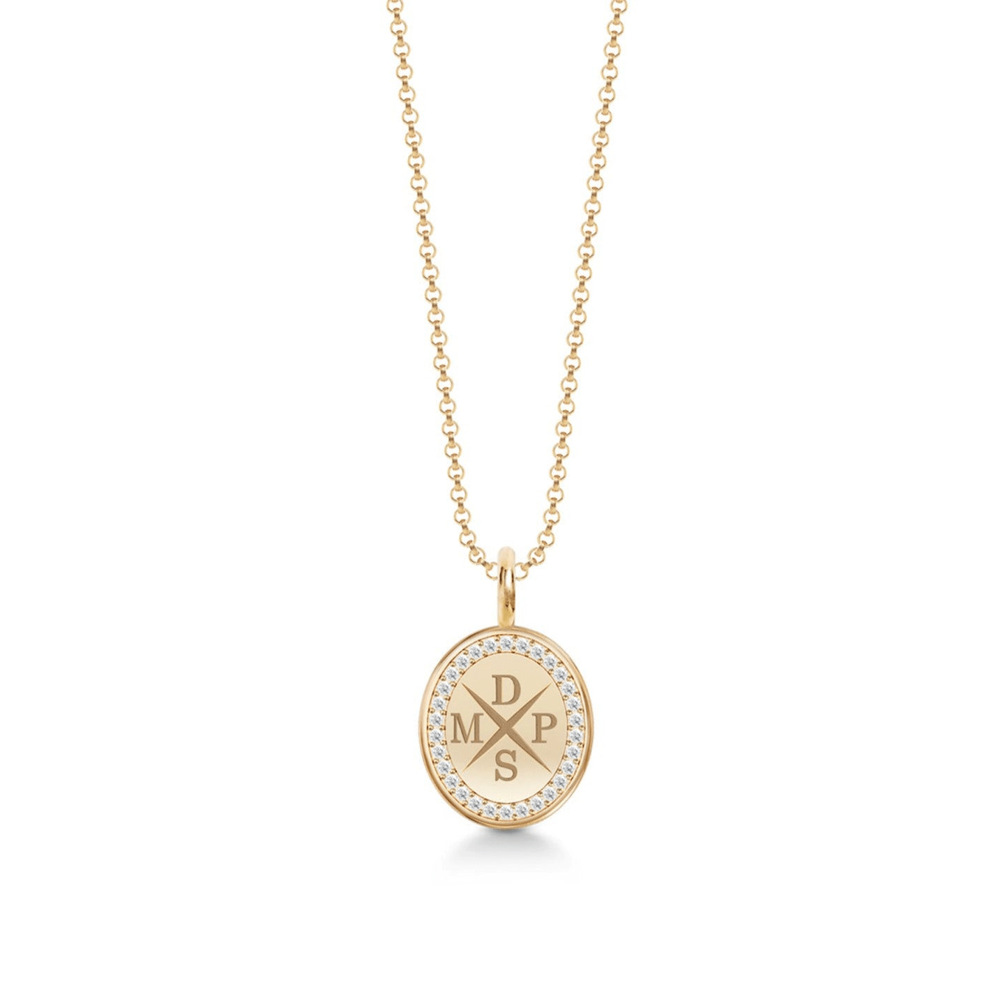 Medallion Necklace F-G/VS brilliant cut diamonds – Julie Sandlau