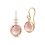 Prime Earrings Dusty Rose Crystal