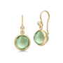 Prime Earrings Green Amethyst Crystal