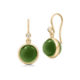Prime Earrings Moss Green Crystal