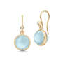 Prime Earrings Milky Aqua Crystal