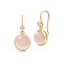 Prime Earrings Milky Rose Crystal