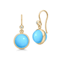 Prime Earrings Turquoise Crystal
