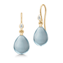 Prima Ballerina Earrings Ocean Blue Crystal