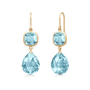 Olivia Earrings Ice Blue Crystal