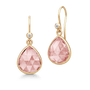 Lea Earrings Dusty Rose Crystal
