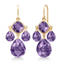 Olivia Chandeliers Amethyst Crystal