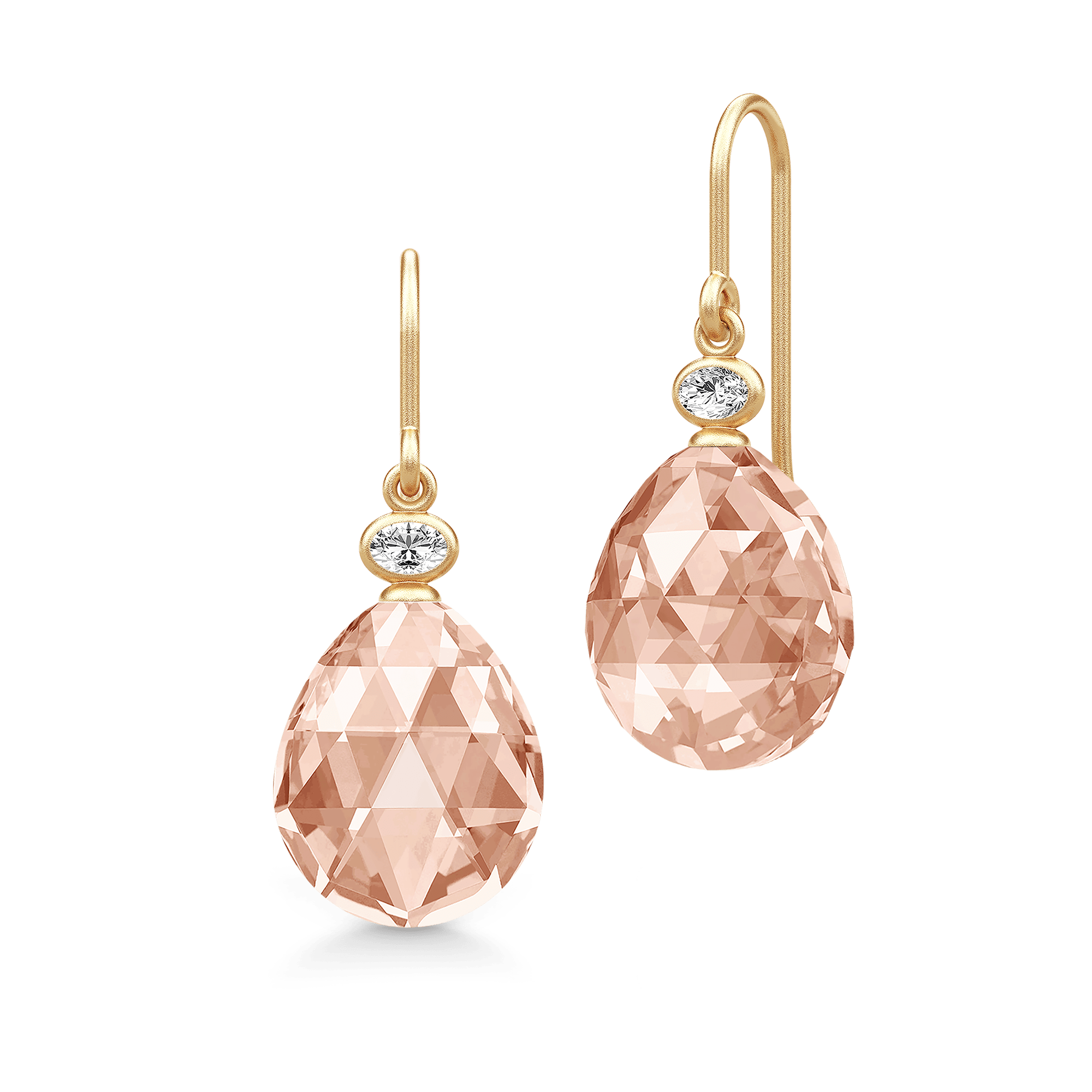 Ofelia Earrings – Refined Drop Design in Gold – Julie Sandlau