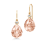 Ofelia Earrings Peach Morganite Crystal