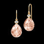 Ofelia Earrings Peach Morganite