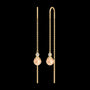 Berry Chain Earrings Peach Morganite