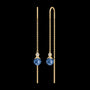 Berry Chain Earrings Sapphire Blue