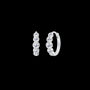 Lumen Medium Hoops F-G/VS brilliant cut diamond