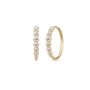 Lumen Midi Hoops F-G/VS brilliant cut diamonds