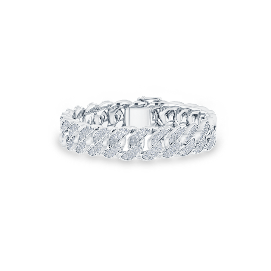 Curb Diamond Bracelet 12mm