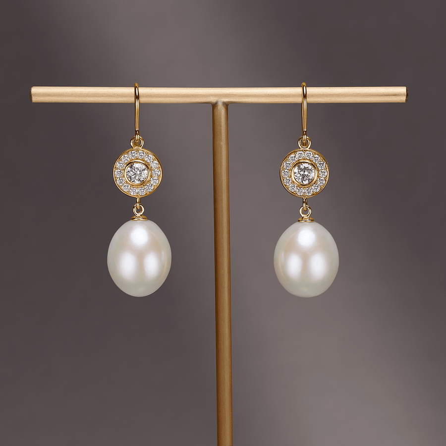 Heritage Earrings with Elegance Ear Pendants Pearl Drops