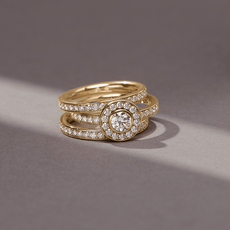 Heritage P.S. Ring F-G/VS and I/SI brilliant cut diamond