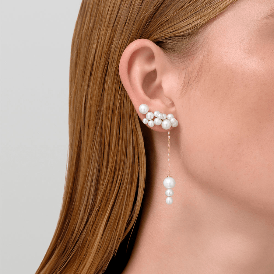 Eden Earstud White Pearl