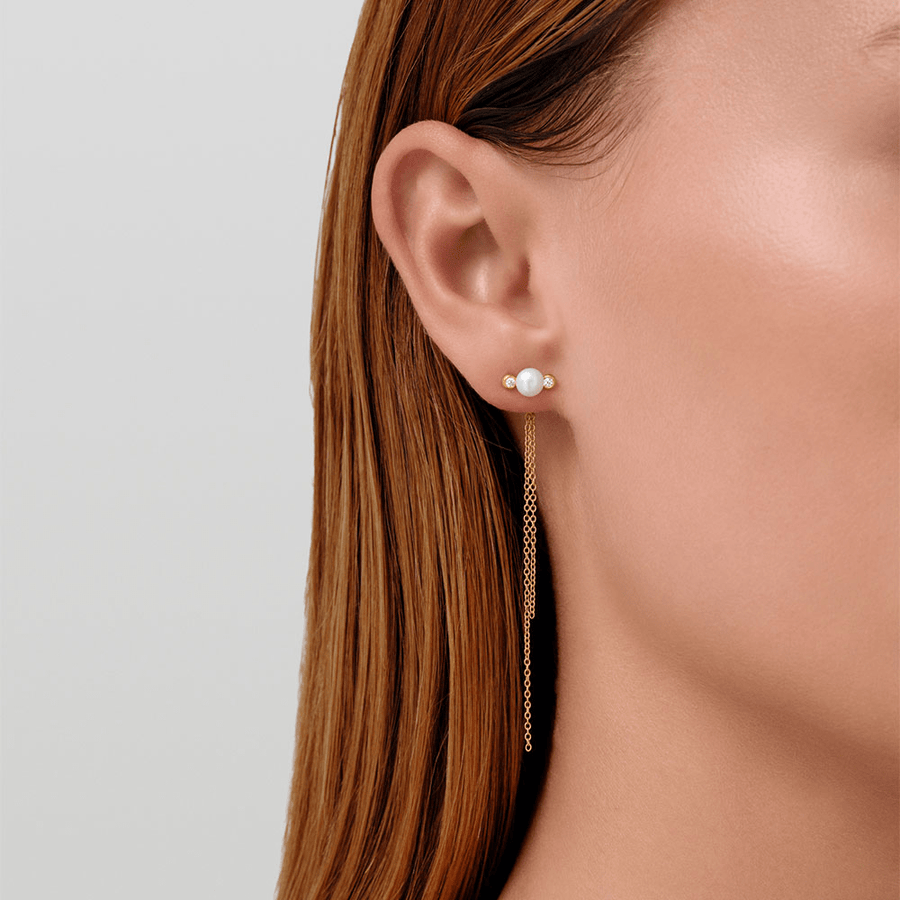 Perla Earstuds White Pearl