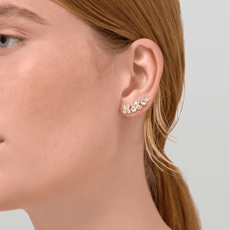 Poem Earstud White Topaz