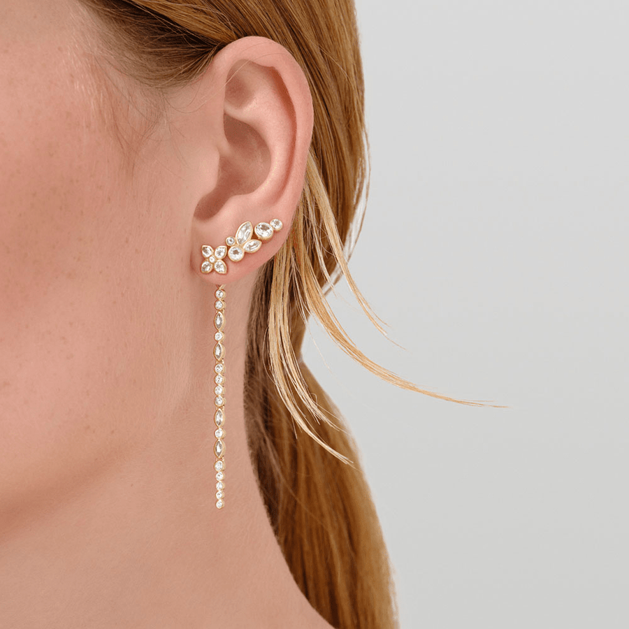 Garland Ear Pendant White Topaz