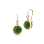 Prime Earrings Moss Green Crystal