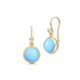Prime Earrings Turquoise Crystal