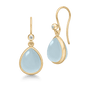 Paloma Earrings Aqua Blue Crystal