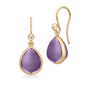 Paloma Earrings Amethyst Crystal