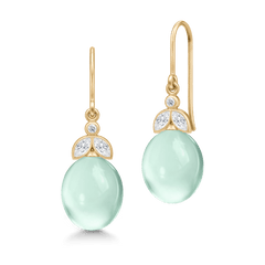 Tasha Earrings Aqua Green Amethyst