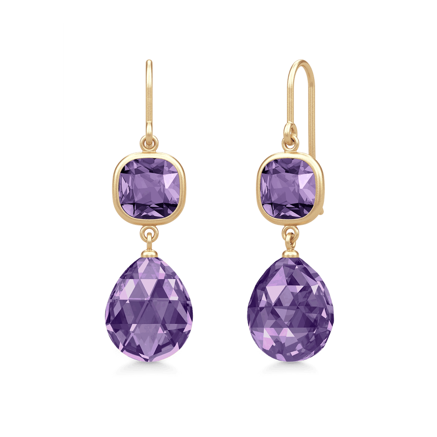 Olivia Earrings Amethyst