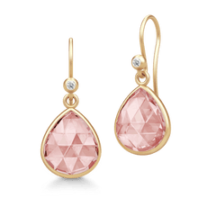 Lea Earrings Dusty Rose