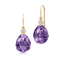 Ofelia Earrings Amethyst Crystal