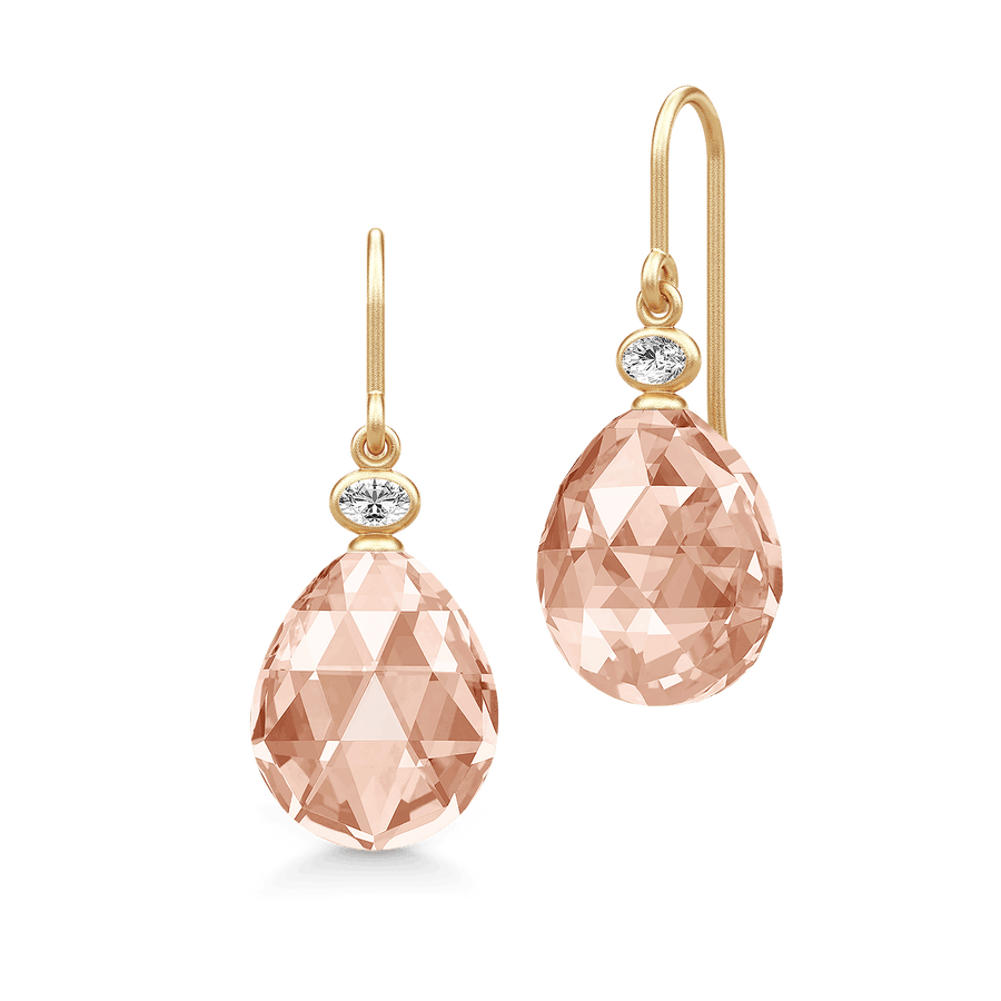 Ofelia Earring Peach Morganite