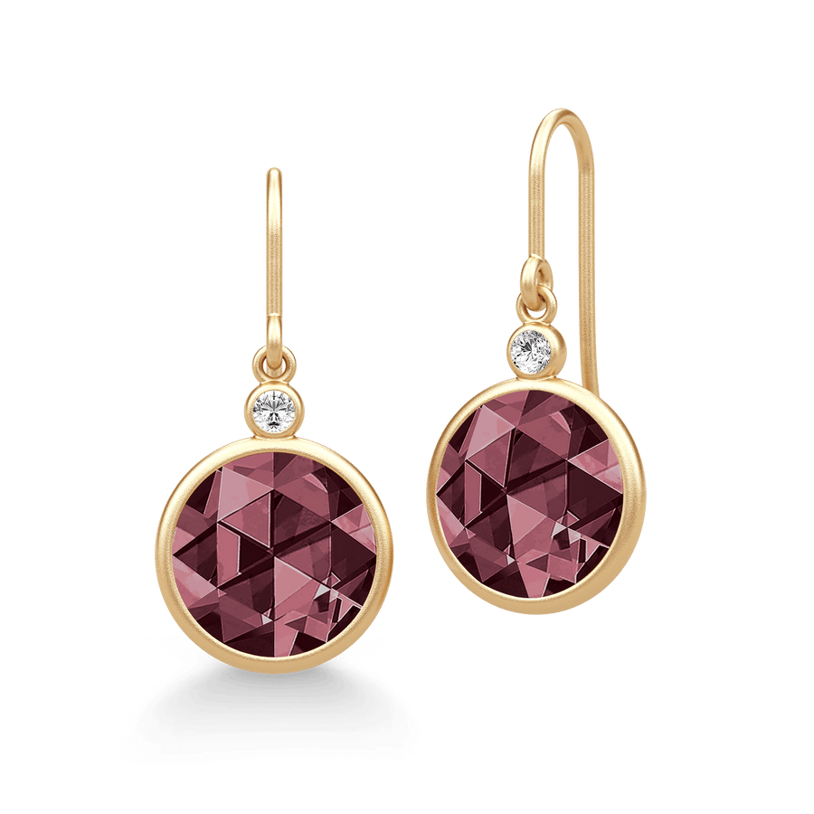 Callie Earring Rhodolite