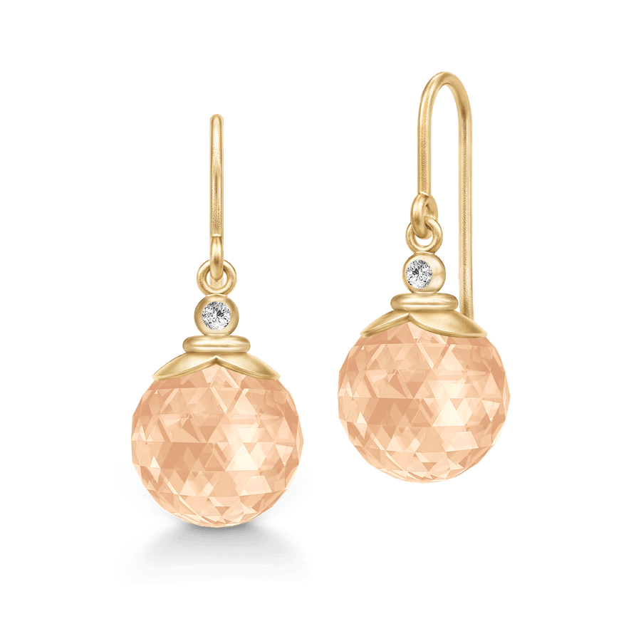 Berry Earring Peach Morganite