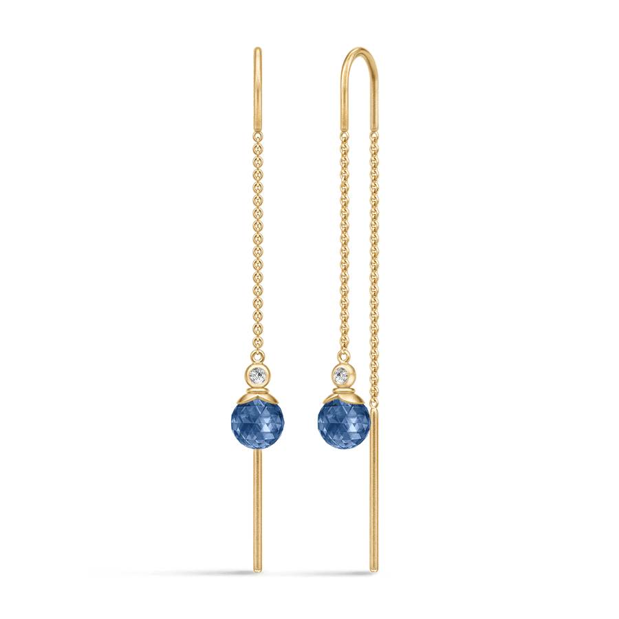 Berry Chain Earring Sapphire Blue