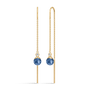 Berry Chain Earrings Sapphire Blue Crystal