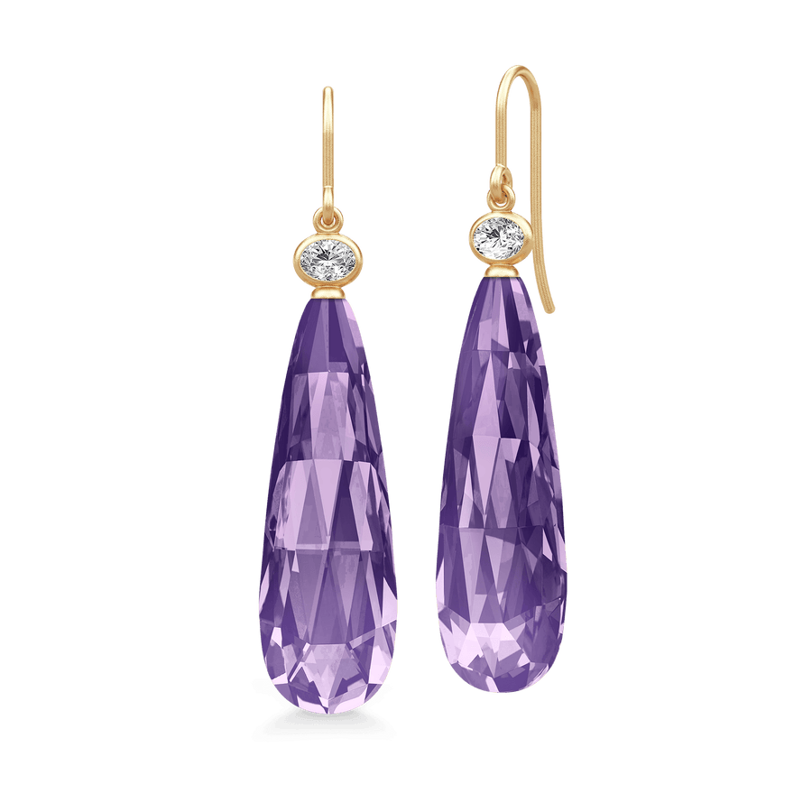 Ofelia Drop Earrings Amethyst