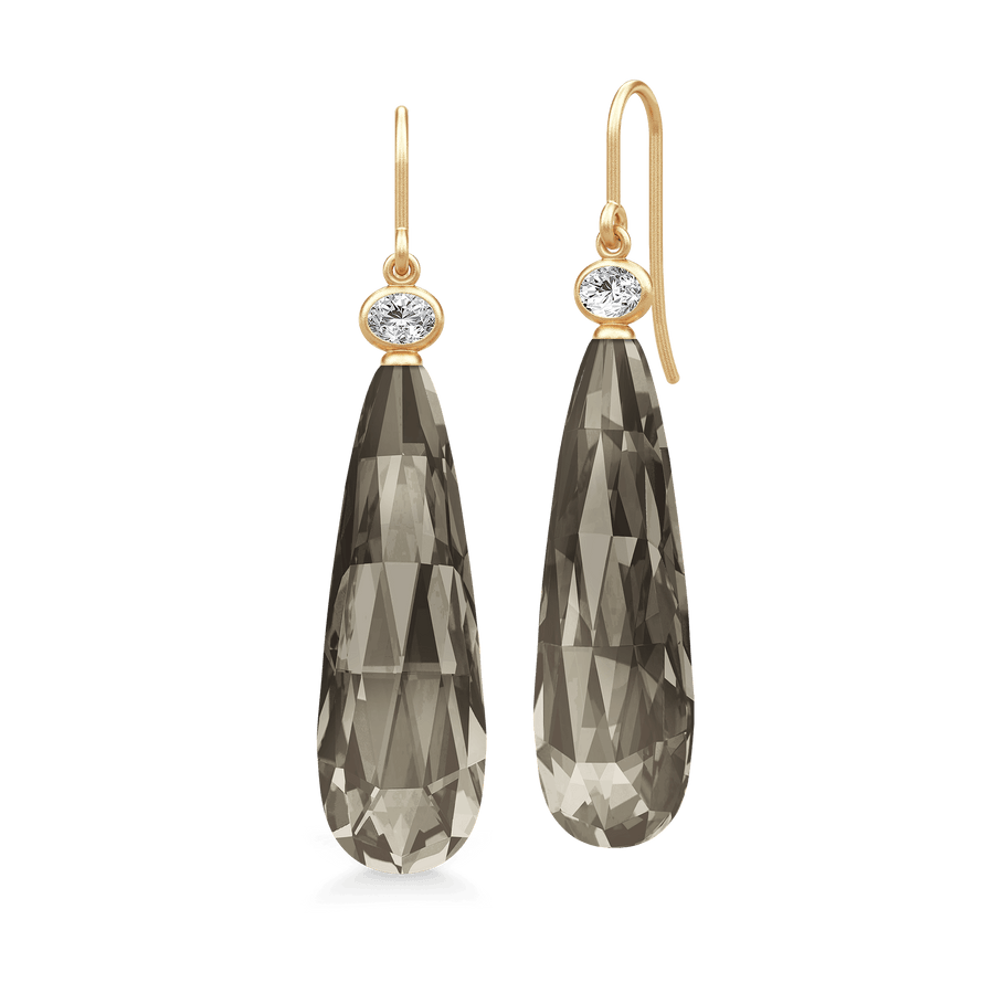 Ofelia Drop Earrings Smokey