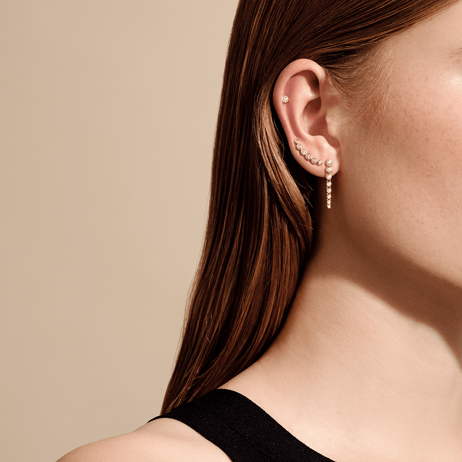 Luster Earring F-G/VS brilliant cut diamond