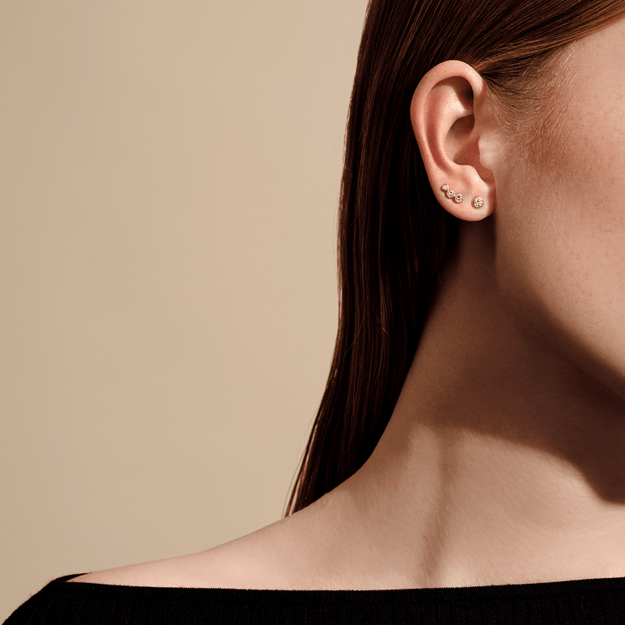 Luster Earstuds Top Wesselton Diamond