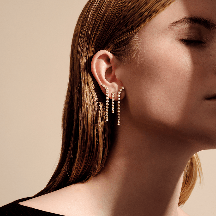 Luster Earring F-G/VS brilliant cut diamond