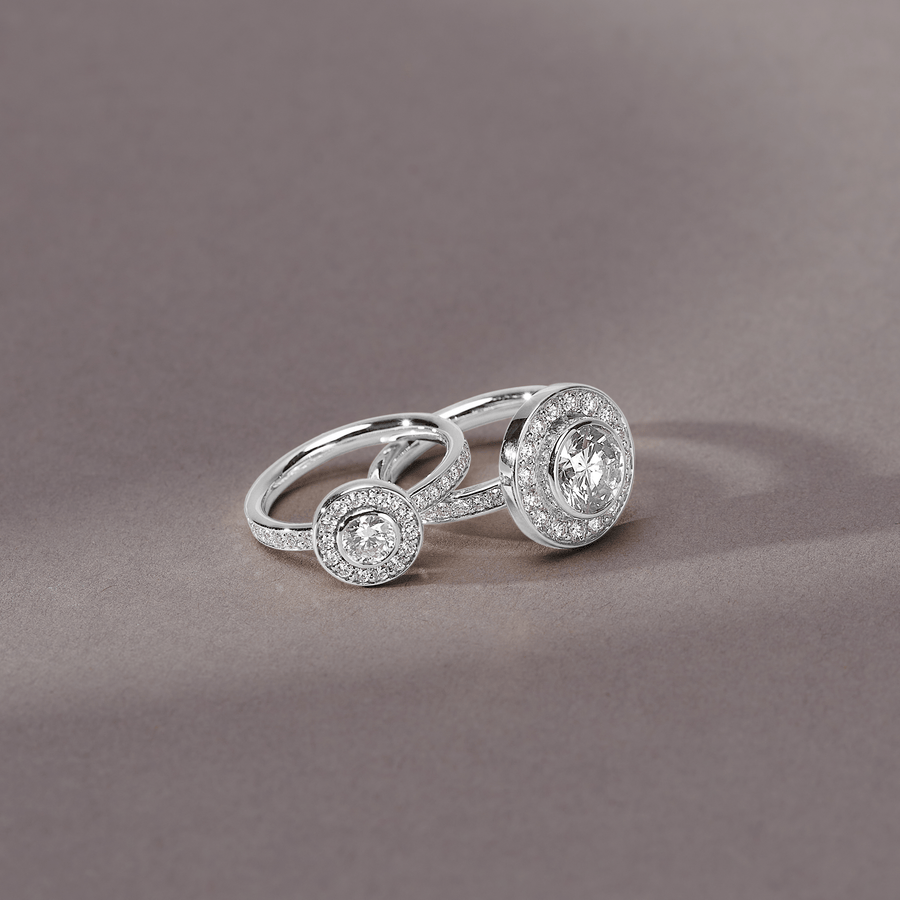 Heritage J.S. Ring F-G/VS and I/SI brilliant cut diamond