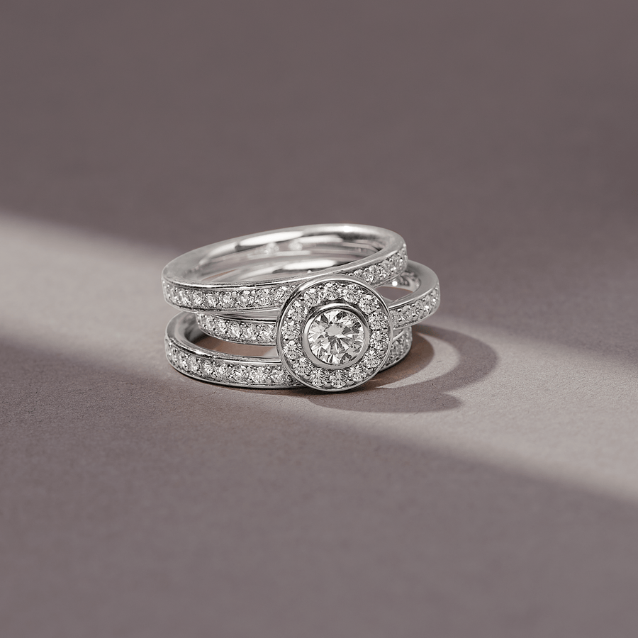 Elegance Band F-G/VS brilliant cut diamond