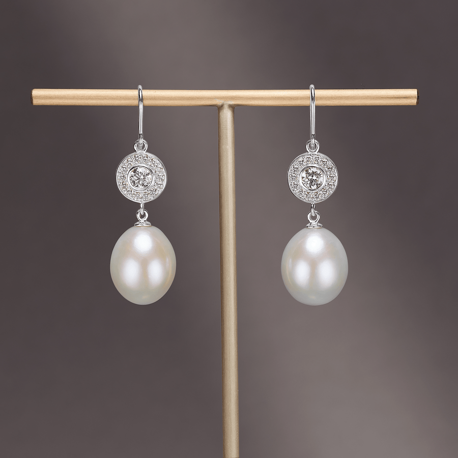 Heritage Earrings with Elegance Ear Pendants Pearl Drops