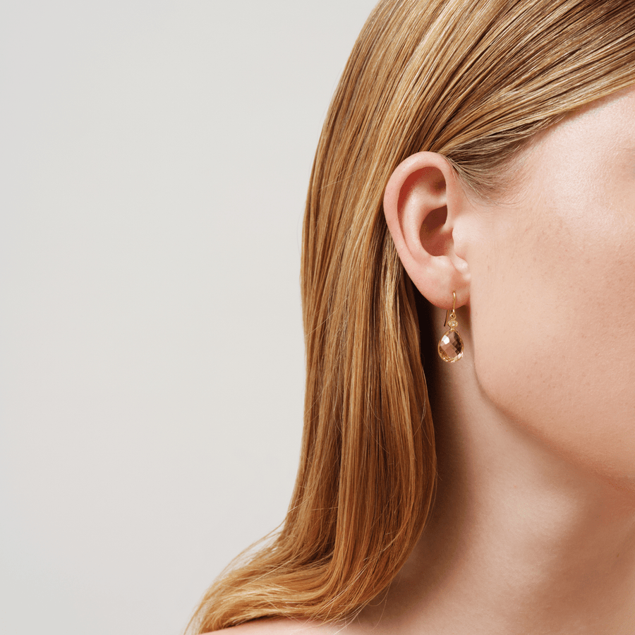 Ofelia Earring Peach Morganite