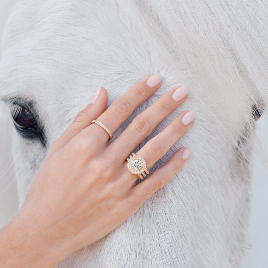 Heritage J.S. Ring F-G/VS and I/SI brilliant cut diamond