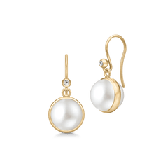 Prime Earrings White Pearl