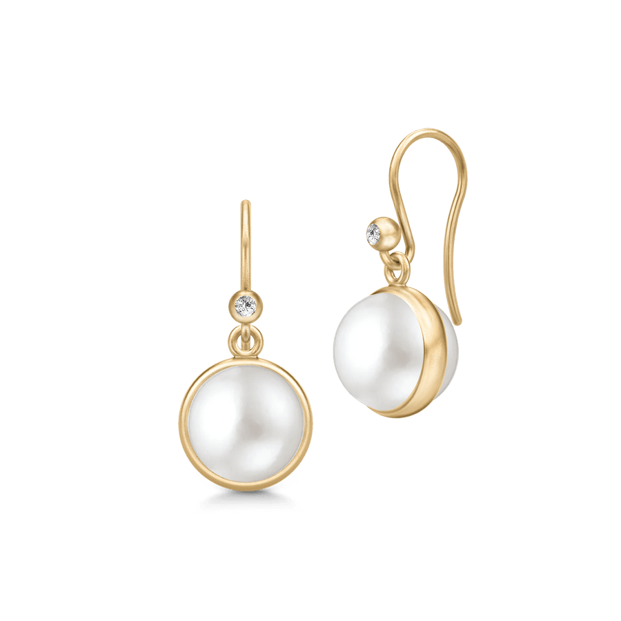 Prime Earrings White Pearl